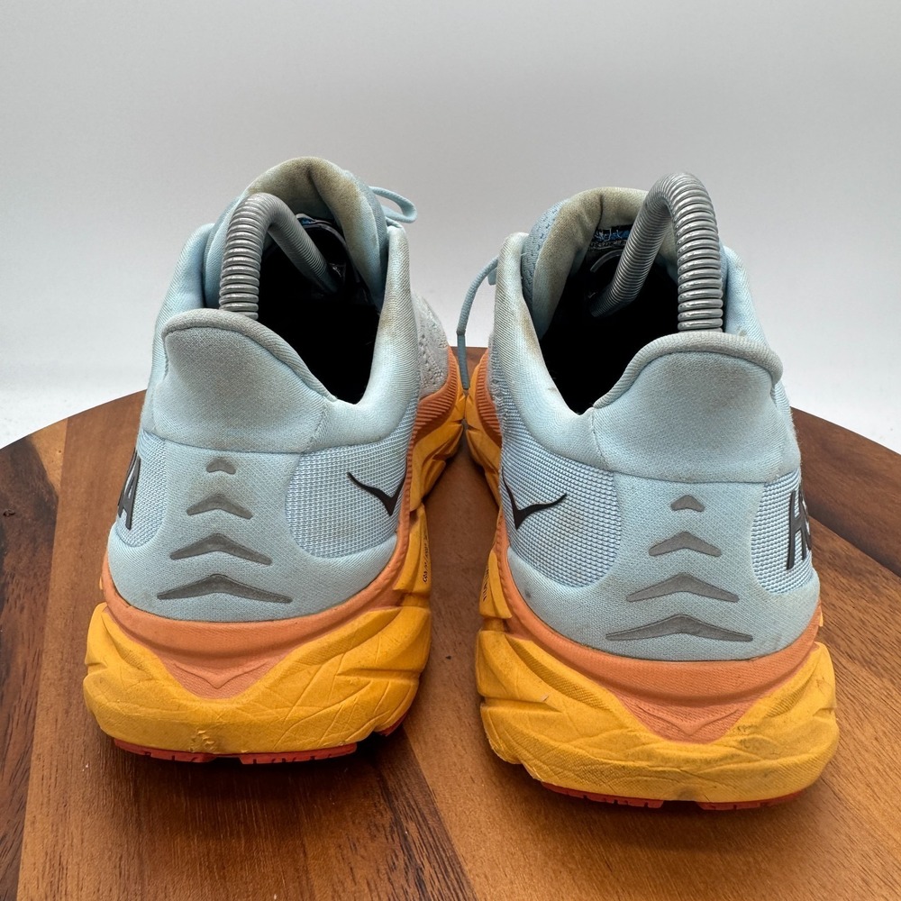 Hoka One One Clifton 8 Shoes Women's 10.5 Aqua Blue Running Athletic Sneakers - Picture 5 of 10